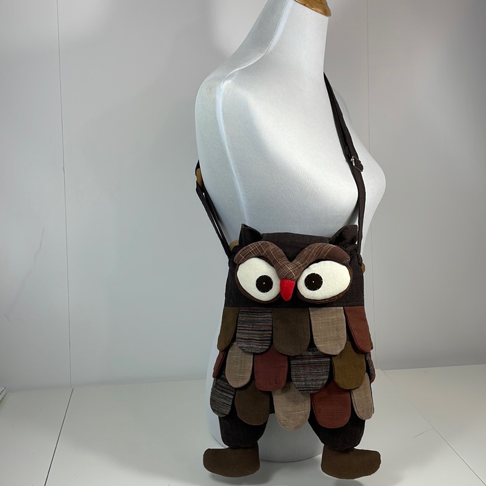 VINTAGE Owl One of a kind Crossbody Purse from Thailand